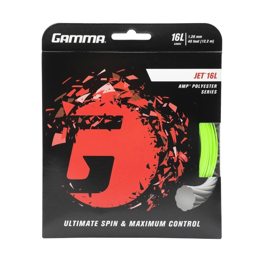 Gamma Jet String, Control, Spin & Tension Retention