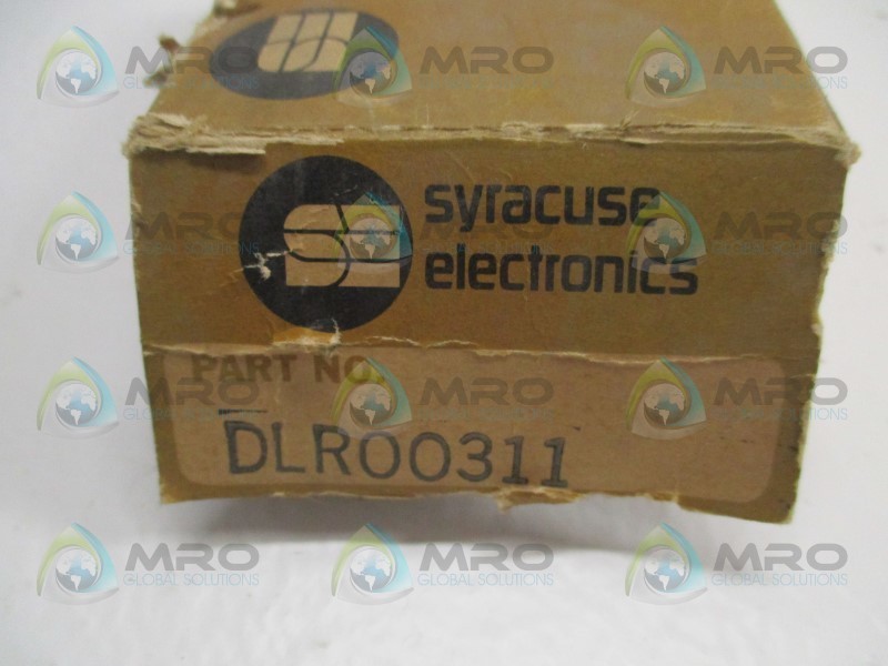 SYRACUSE ELECTRONICS DLR00311 TIME DELAY RELAY 60SEC. NSMP