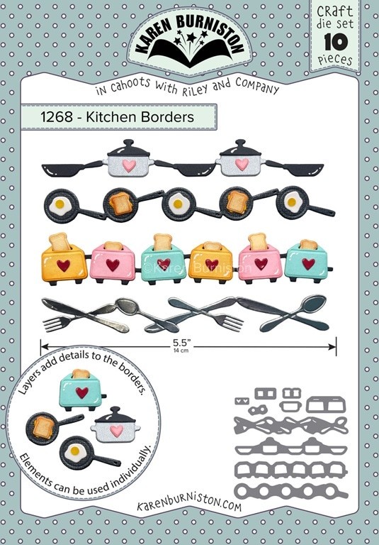 Karen Burniston Die 1268 Kitchen Borders