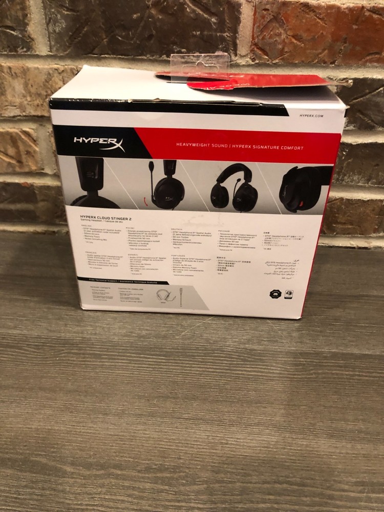 HyperX Cloud Stinger 2 – Lightweight Gaming Headset with Mic, DTS Audio, Black