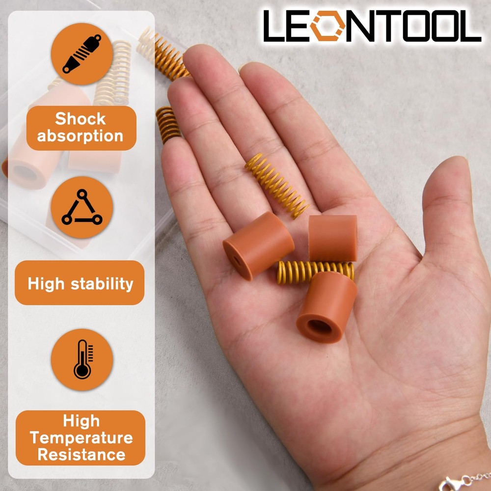 LEONTOOL 3D Printer Heatbed Leveling Parts, Silicone Column Solid Bed Mount...