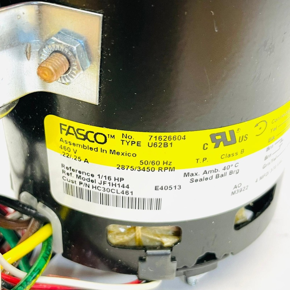 FASCO 71626604 DRAFT INDUCER MOTOR HC30CL461