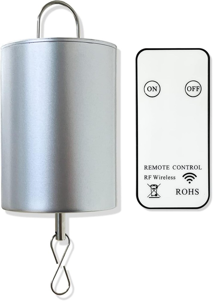 Elegant Silver Disco Ball Motor - Remote-Controlled for Effortless Decor Magic