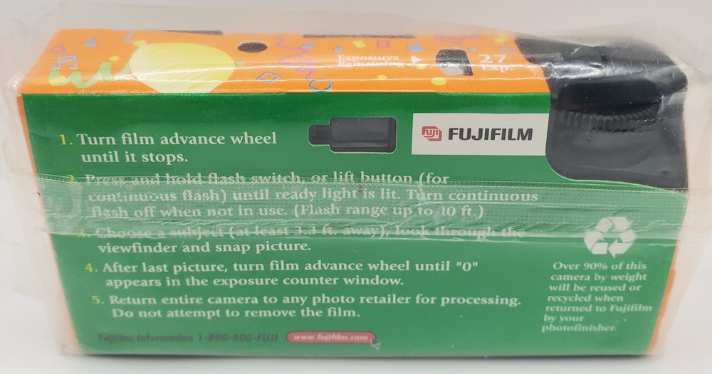 Fujifilm Flash - "Time To Celebrate" Disposable Camera Process Before 4/2008