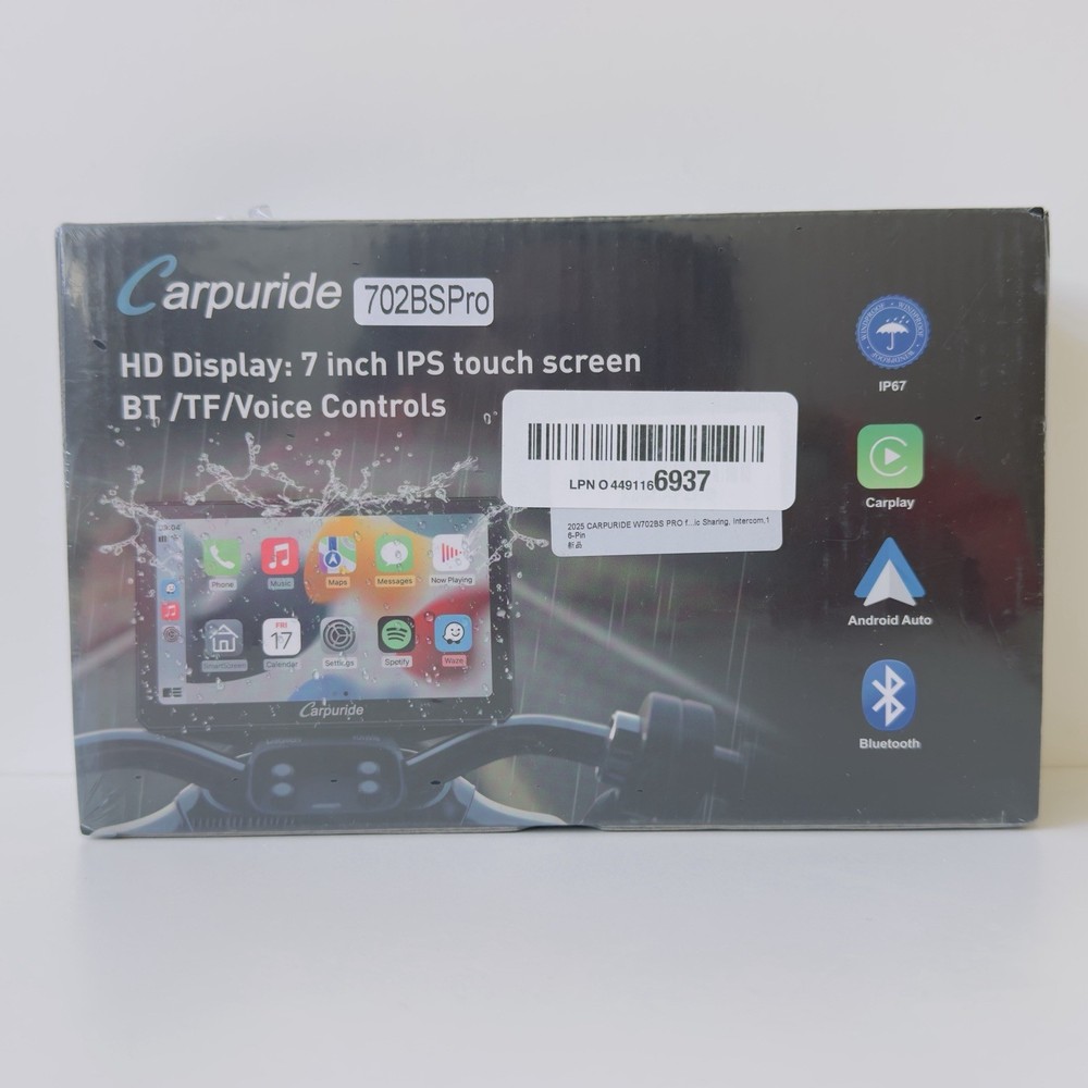 Carpuride W702BS Pro IPS Touchscreen CarPlay Android Auto Bluetooh HD Displays