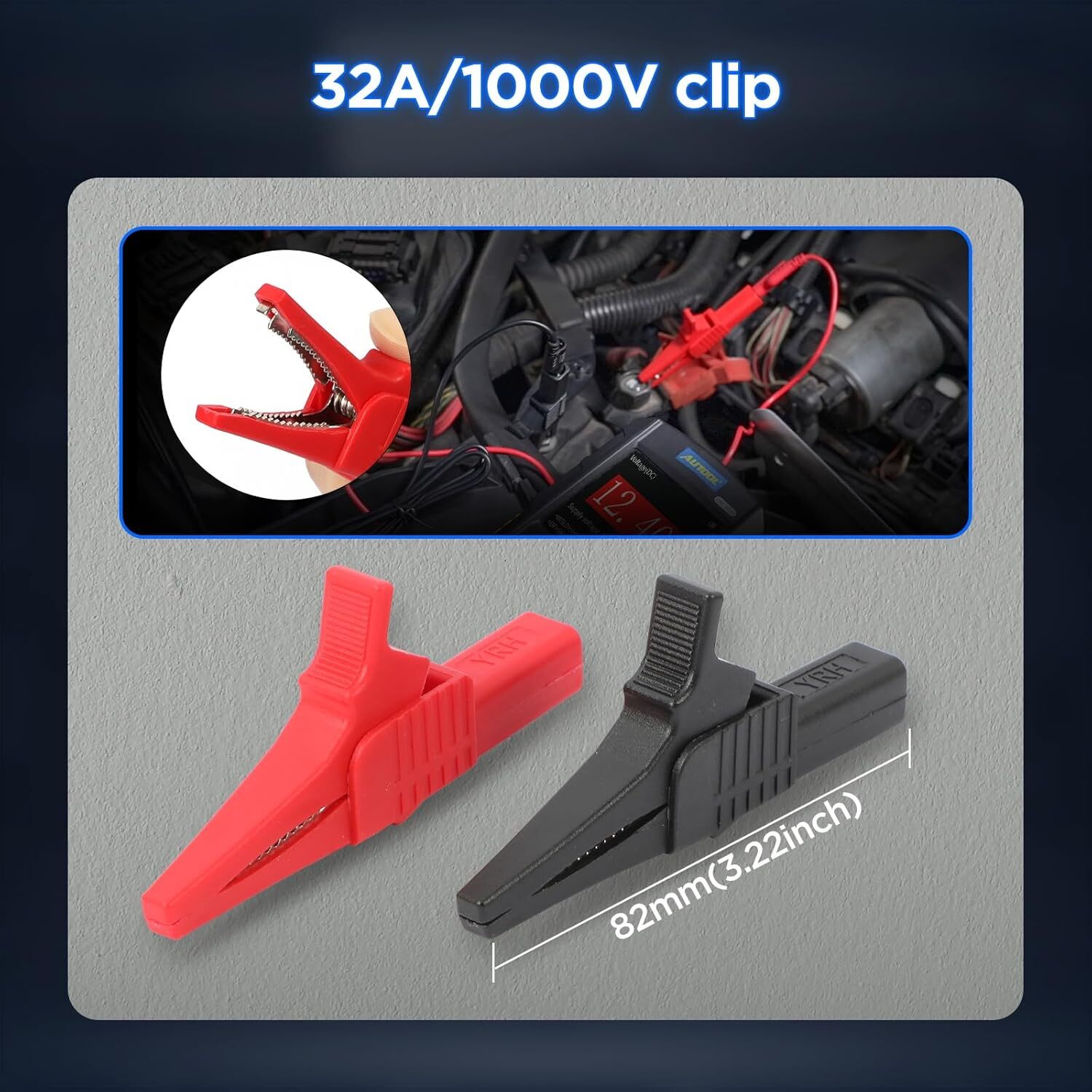 68PCS Automotive Multimeter Test Leads Kit Clips Electrical Test Diagnostic Tool