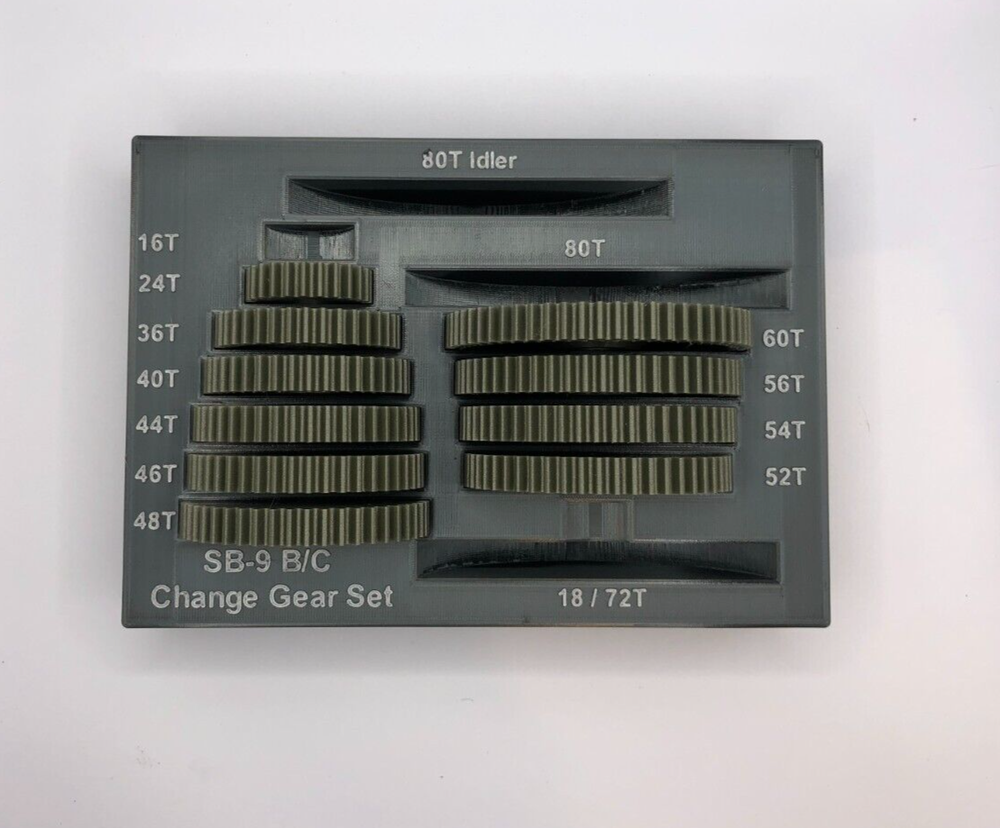 SOUTH BEND SB-9 B/C Lathes Standard Gear Set Case