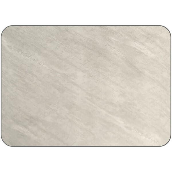 30" x 42" Rectangular Restaurant Table Top with White Laminate Top Finish