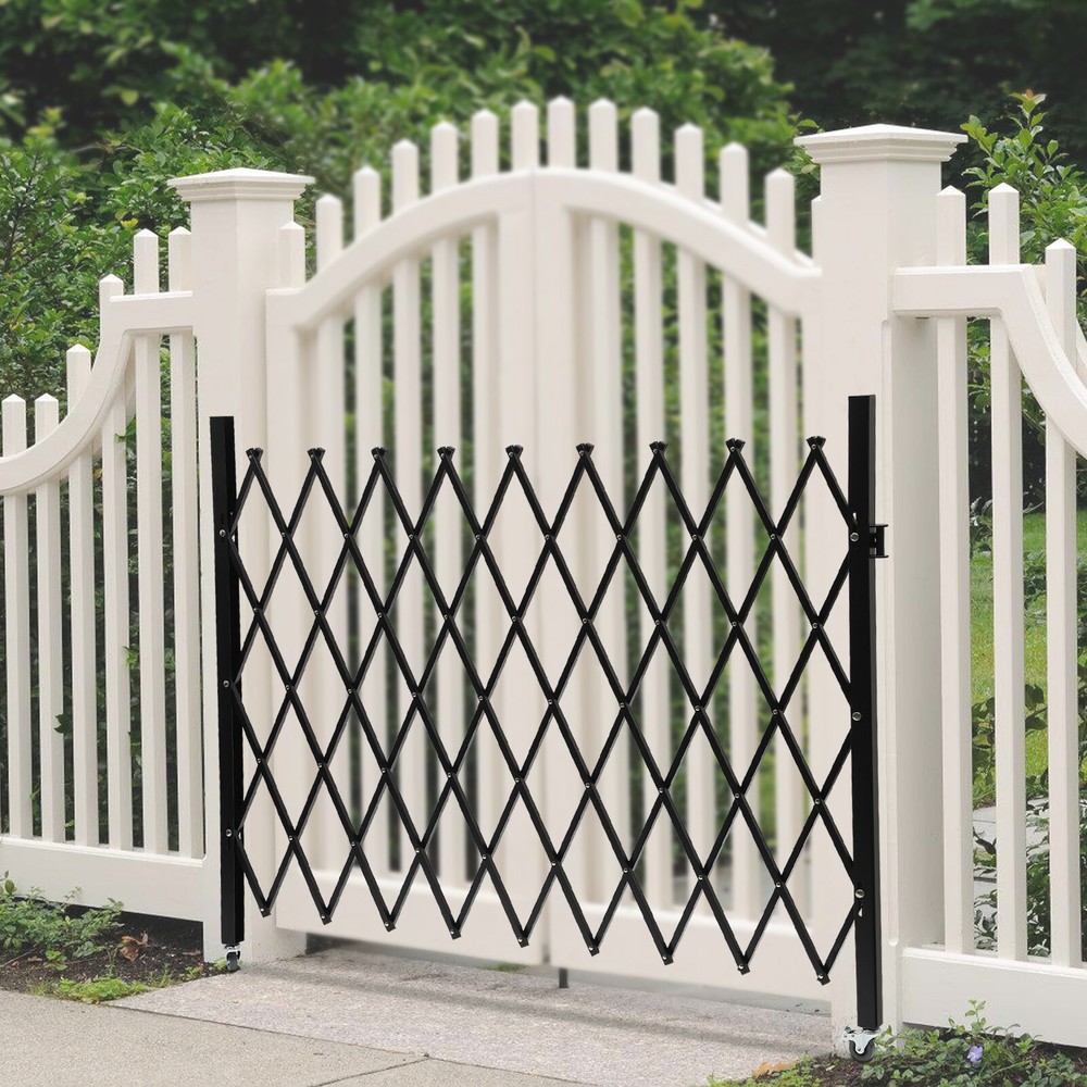 Single Folding Security Gate Flexible Expanding Security Door Barricade Gate