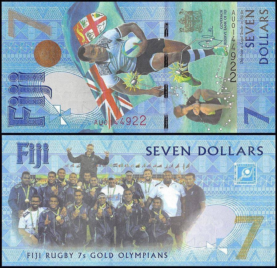 Fiji 7 Dollars, 2016 (2017 ND), P-120, UNC, Commemorative, Polymer