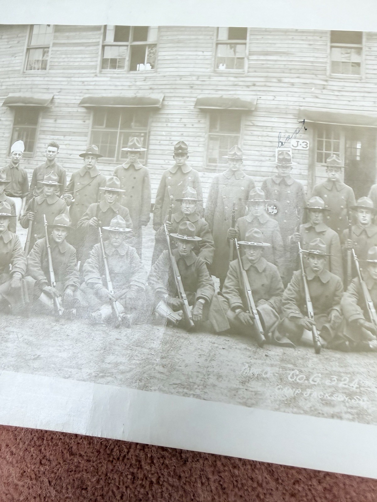 WWI 324th Infantry Regiment Camp Jackson SC Panoramic Photo 22x8