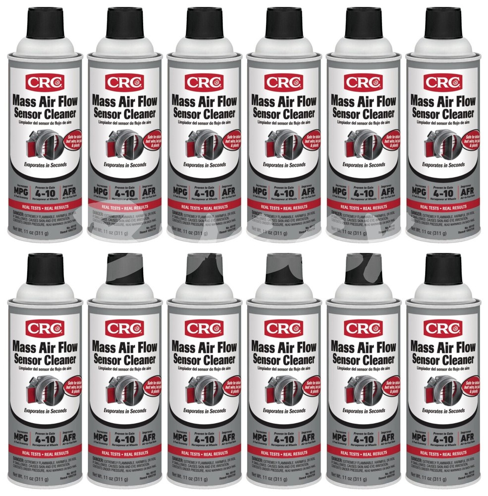 CRC 05110 Mass Air Flow Sensor Cleaner 11 Wt Oz., 12 Pack