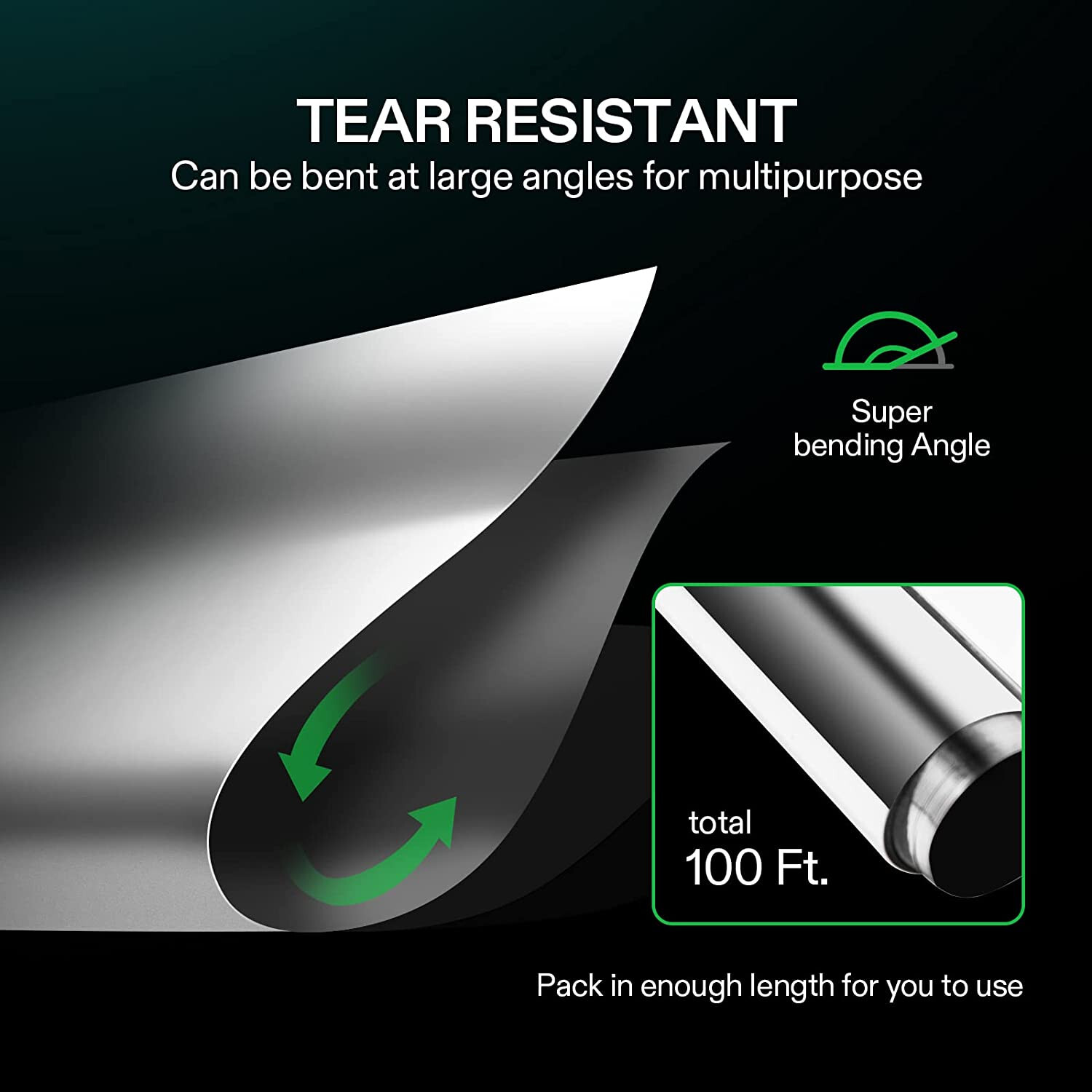 VIVOSUN Highly Reflective Mylar Film Roll 4FT x 100FT for Grow Room