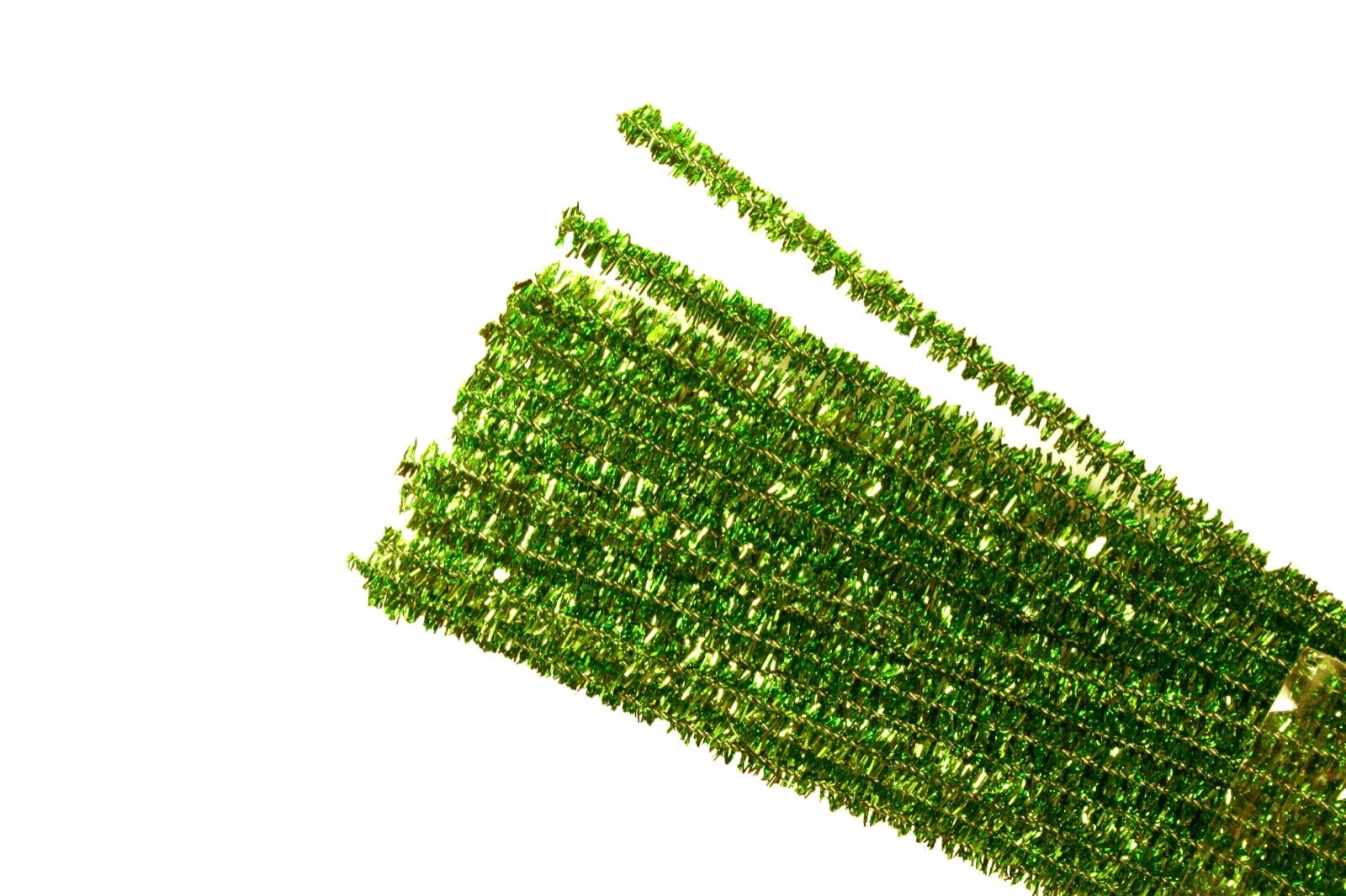 12" Metallic Wired TINSEL ( PIPE CLEANER ) 6MM STEMS Choose Color & Pack Amount