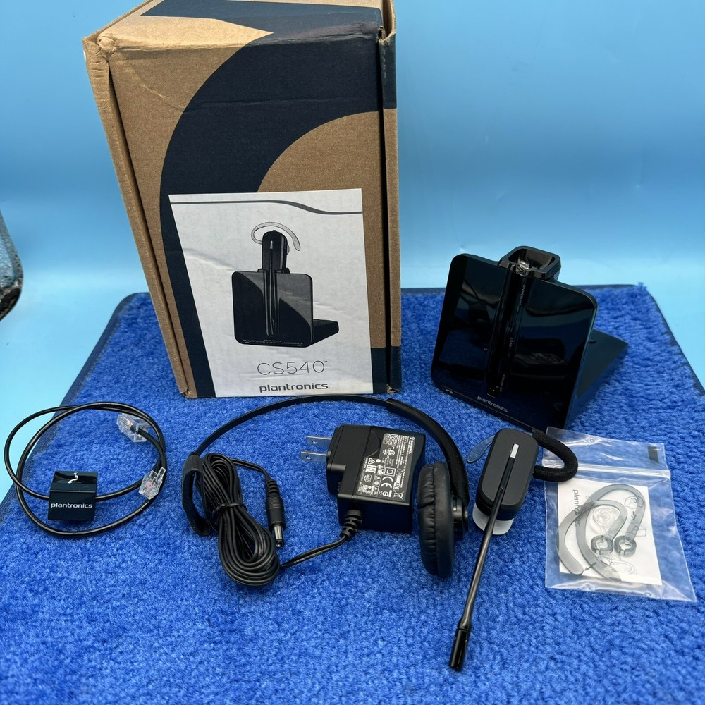 Plantronics - CS540 Wireless DECT Headset (Poly) - Single Ear (Mono) Convertible