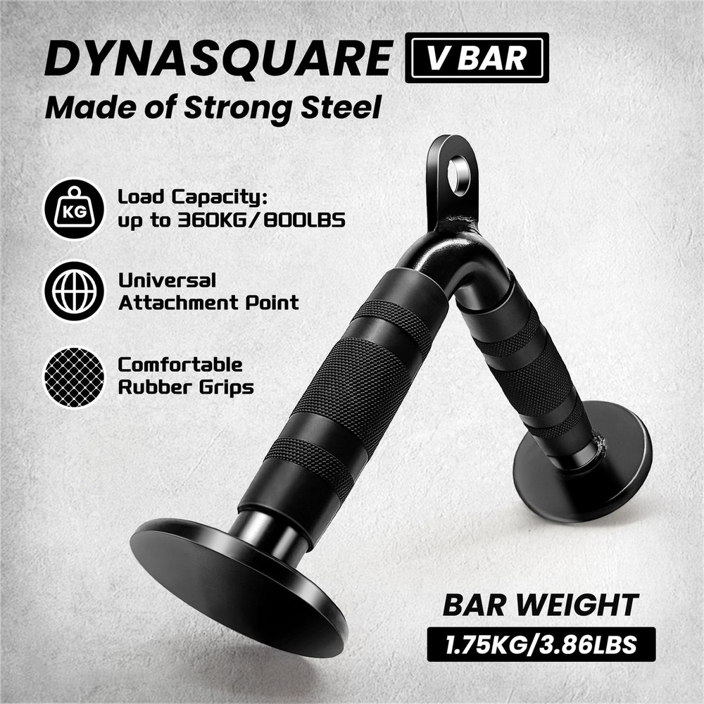 LAT Pulldown Attachments Combo, Cable Machine Accessories with Curl Pulldown ...