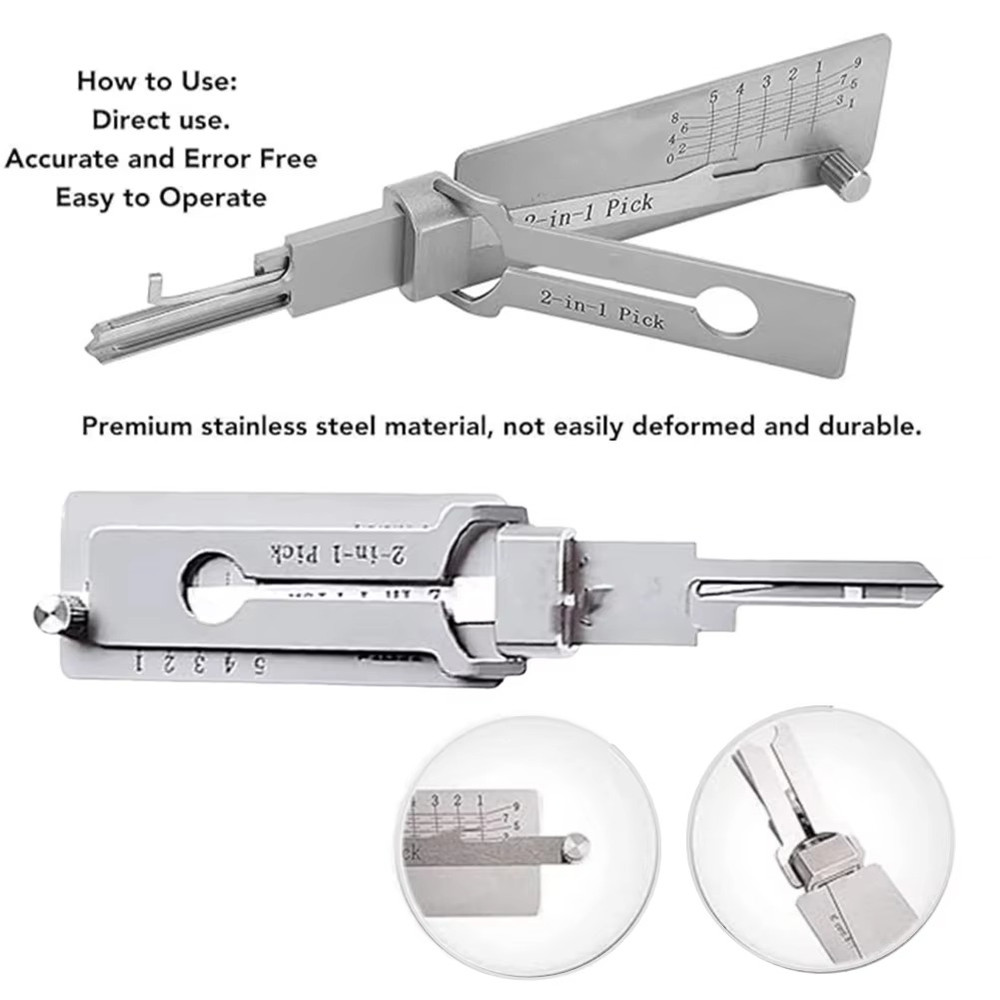 2 in 1 Hook & Pickup Tool Kit Portable Tool Set Easy Grip Ergonomic Handle