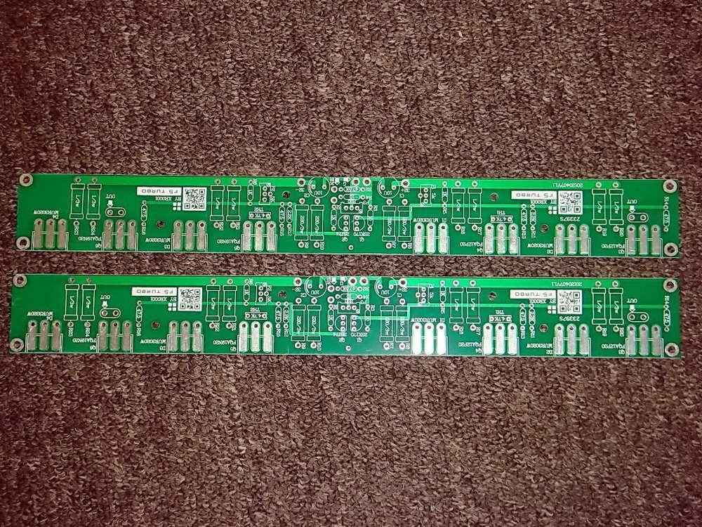2 pcs FET input MOSFET output power amplifier PCB based on F5 turbo version 2