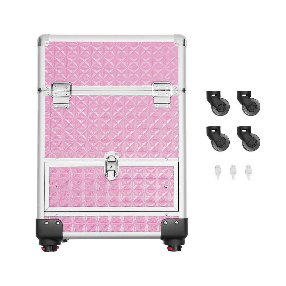 Portable Rolling Makeup Train Case Waterproof Makeup Train Case Load 20kg