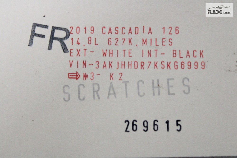 2018-2024 FREIGHTLINER CASCADIA FRONT RIGHT DASH DEFROST VENT GRILLE PANEL OEM