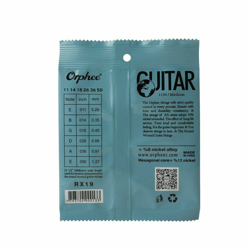 10 Set Orphee RX19 Electric Guitar Strings Set Medium Light 011-050