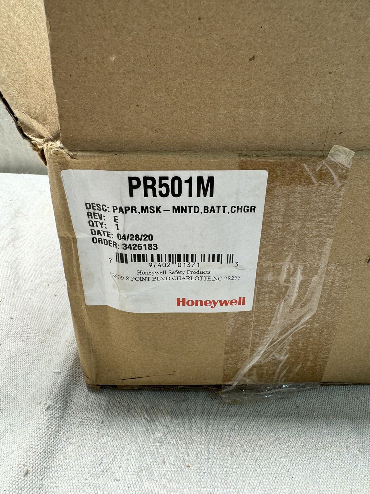 Honeywell North PR501M Face Mounted Powered Air Purifying Respirator Medium