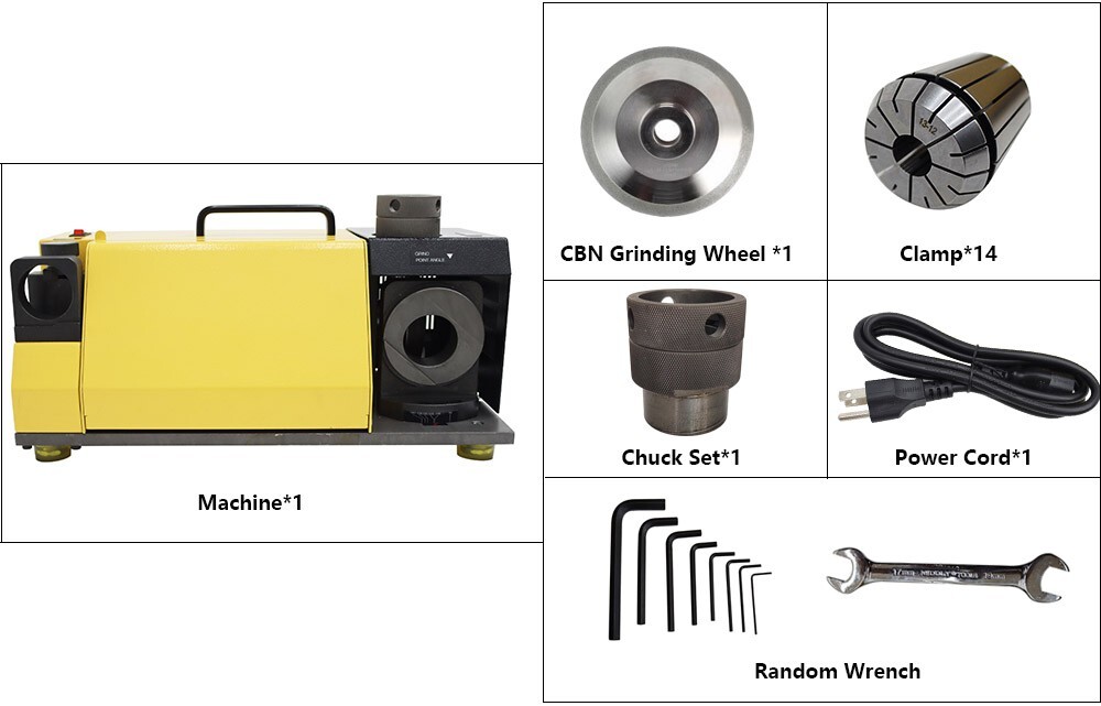 110V Drill Bits Sharpener 13-26mm Drill Bits Sharpener Equipment MR-26A Model