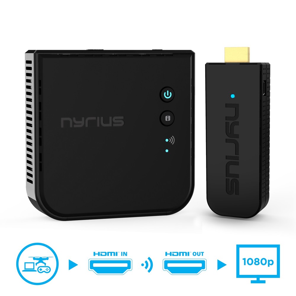 Nyrius Pro Wireless HDMI Transmitter & Receiver - 5 PACK