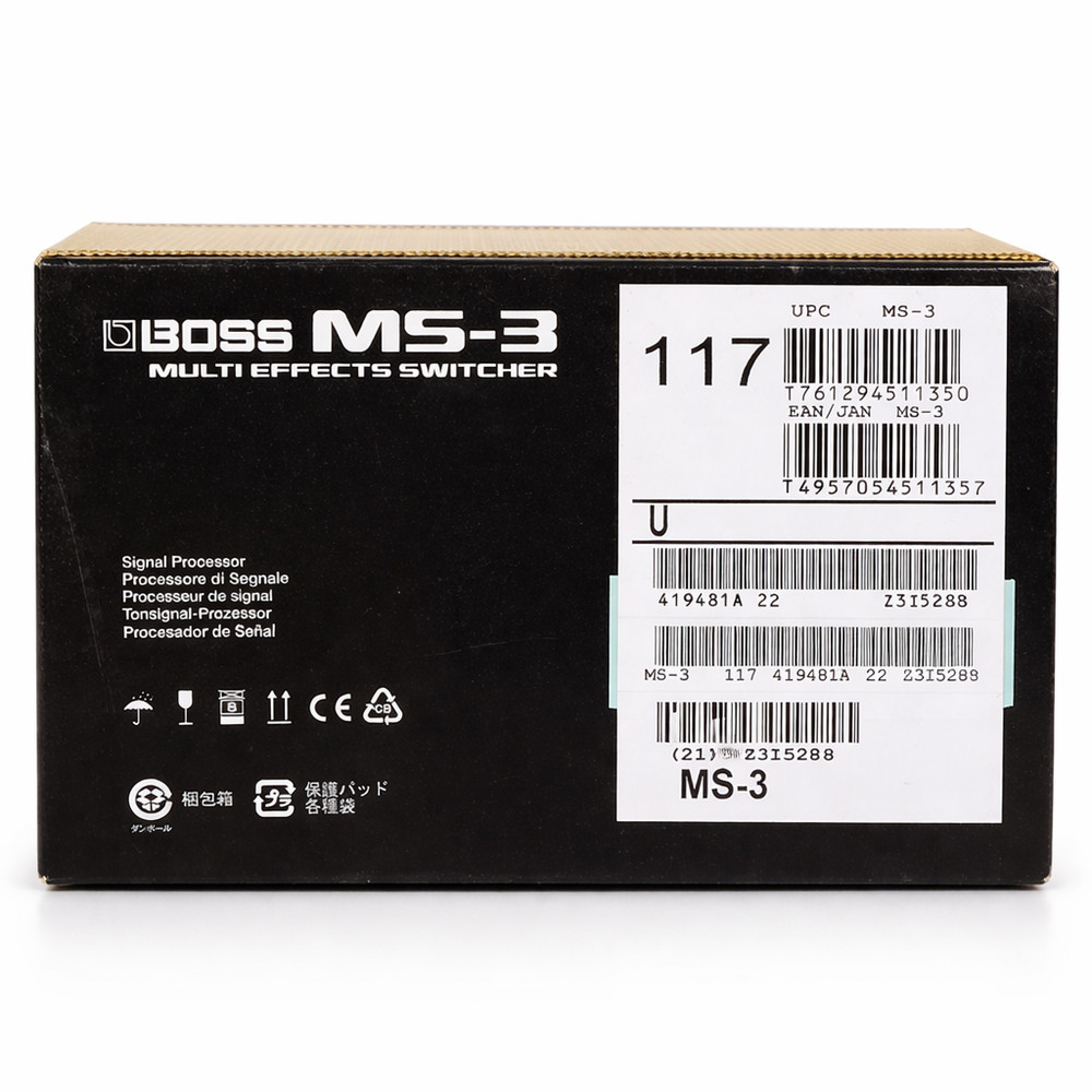 BOSS MS-3 MULTI EFFECTS SWITCHER RETAIL BOX + USER MANUAL + DOCUMENTATION ONLY