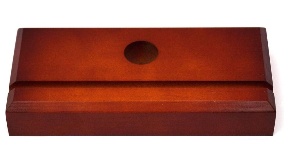 Cherry Finish Rectangle Fan Lamp Base(without Cord)