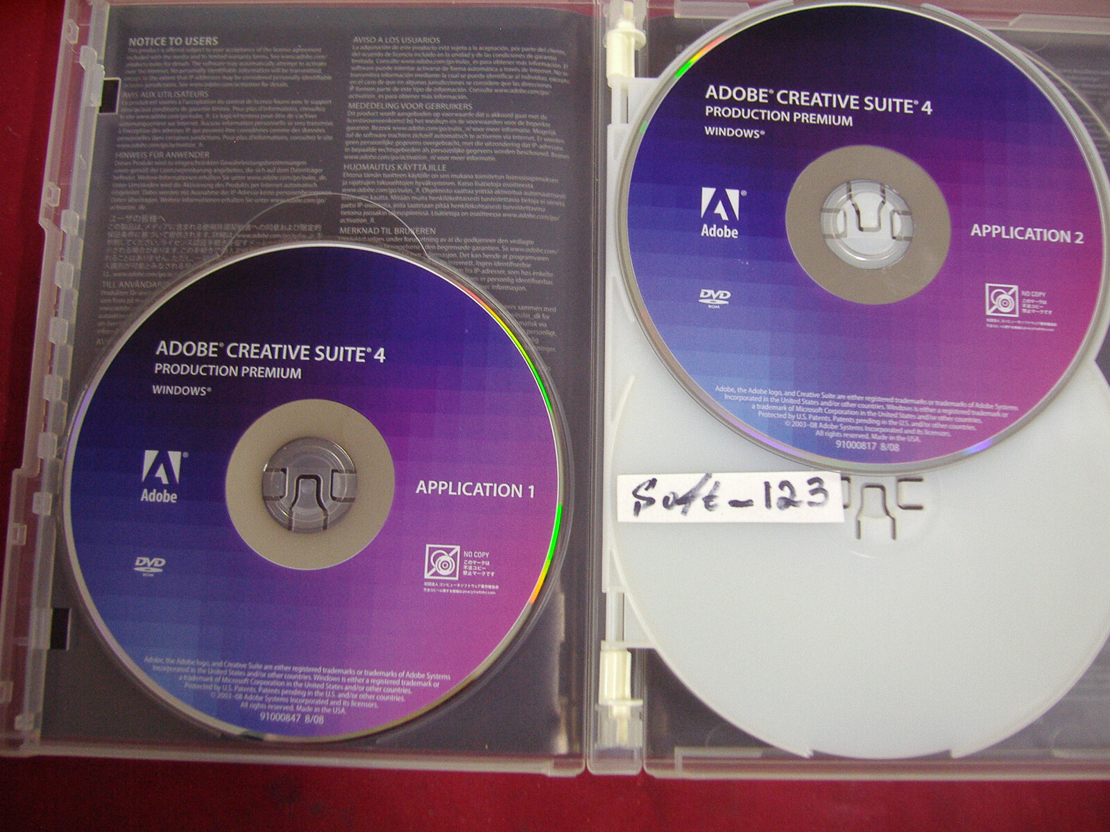 Adobe Creative Suite 4 Production Premium For Windows Full Retai DVD Version