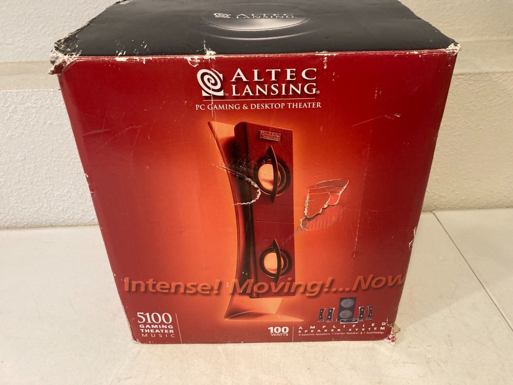 Altec Lansing ADA995 4-Piece Computer Speakers New Open Box UNTESTED
