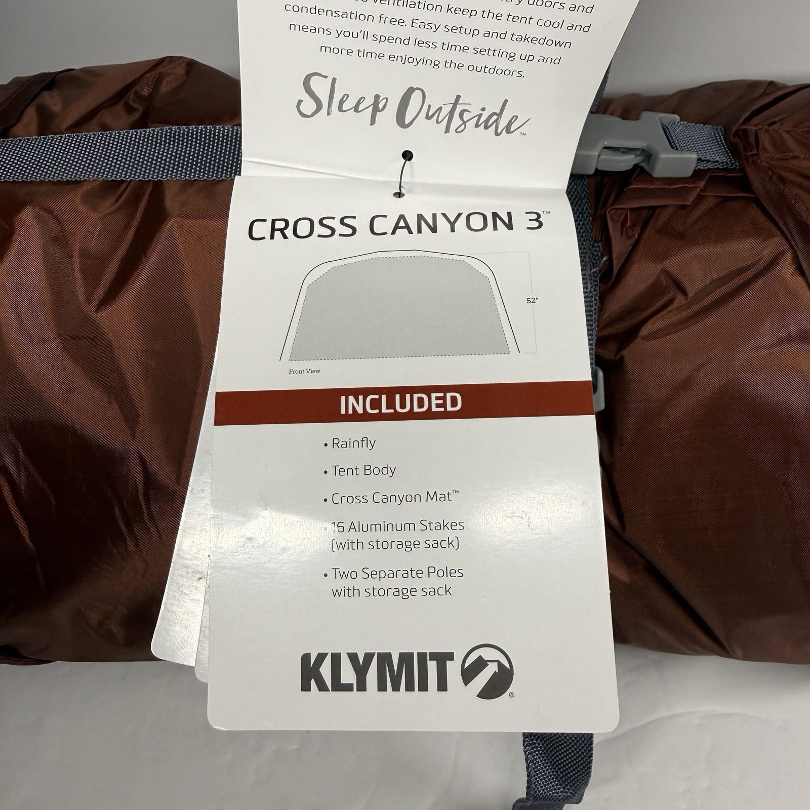 Klymit Cross Canyon 3 Person backpacking Tent BRAND NEW