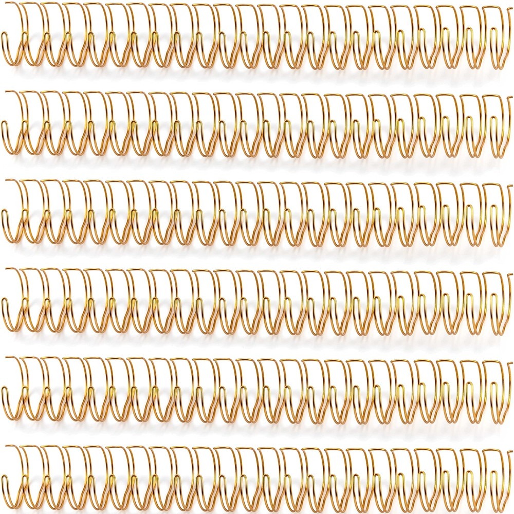 6 Pieces 1 Inch Double Loop Binding Wires Spiral Notebook Maker