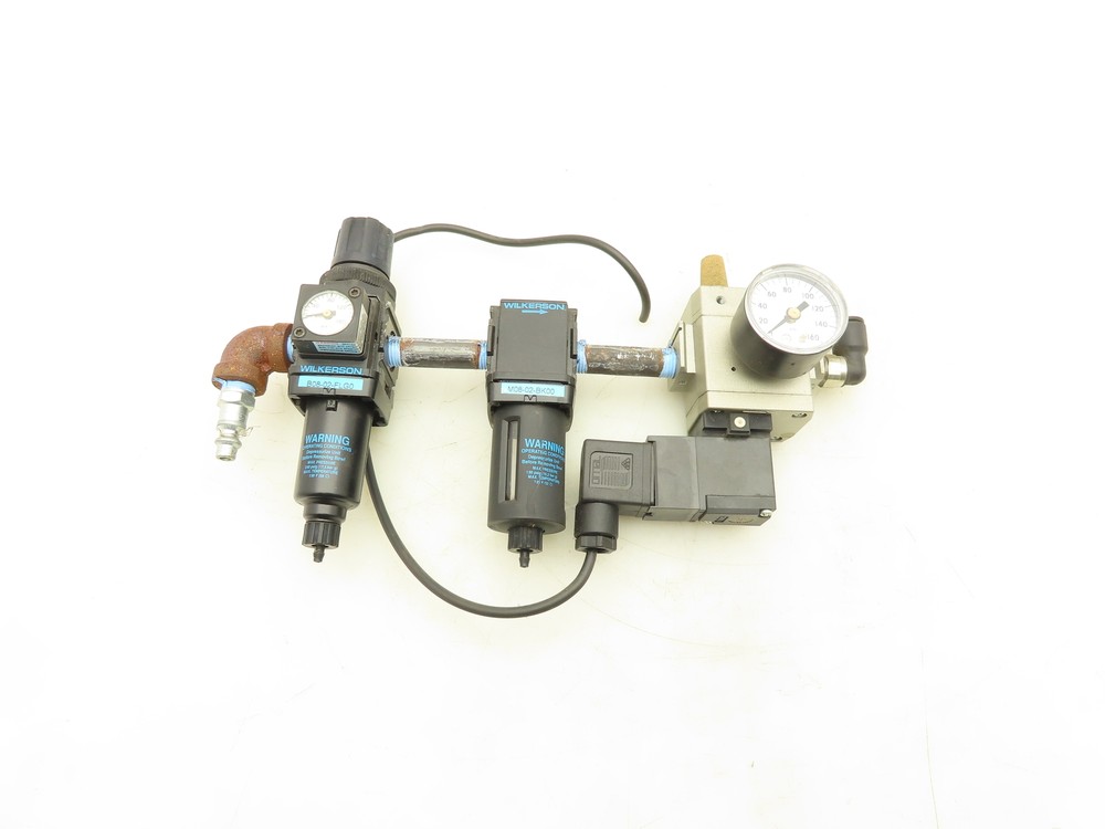 Wilkerson SMC B08-02-FLG0 Pneumatic Filter Regulator Soft Start Valve Assembly
