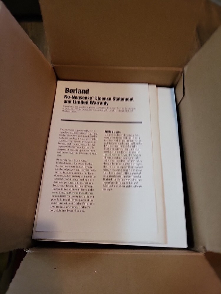 Borland Visual REPORTSMITHFOR WINDOWS