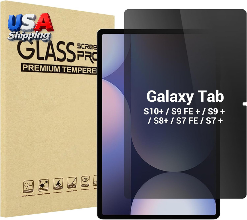 Privacy Screen Protector for Galaxy Tab S10 Plus/S9 FE Plus/ S9 Plus/ S8 Plus/ S