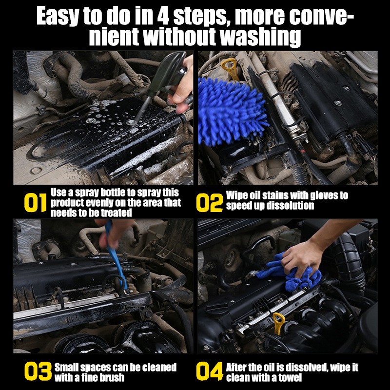 120ml Car Engine Cleaner, External Engine Compartment Degreasing & Stain Removal
