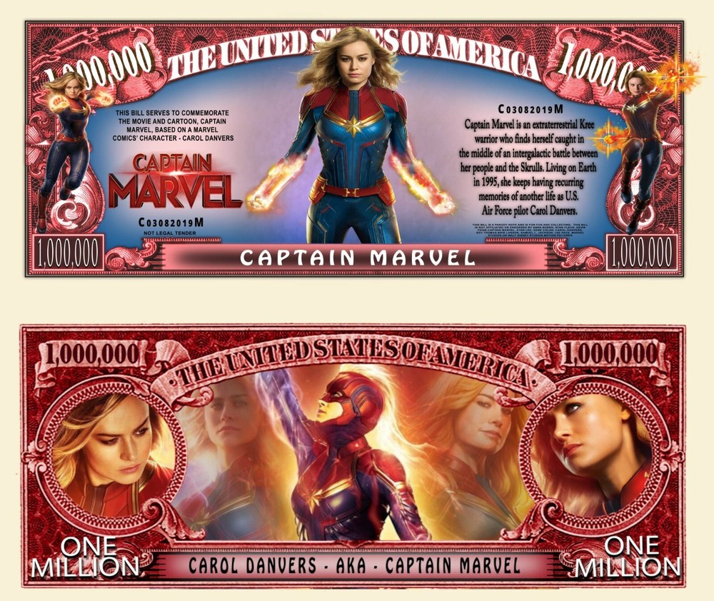 OUR CAPTAIN MARVEL MILLION DOLLAR BILL