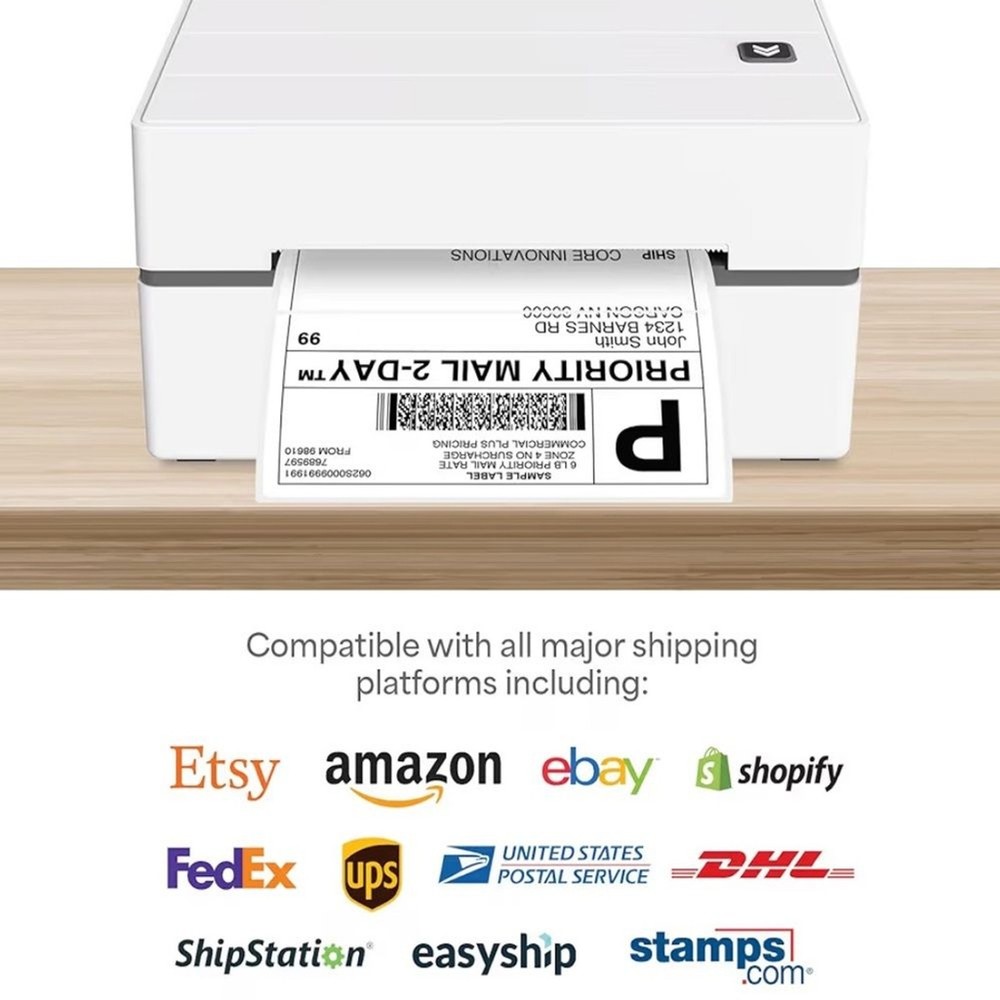 Core Innovations Bluetooth Thermal 4x6 Shipping Label Printer