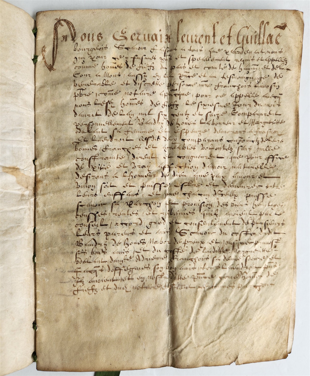 1617 MANUSCRIPT on VELLUM ANTIQUE LEGAL DOCUMENT in Spanish 24 pages