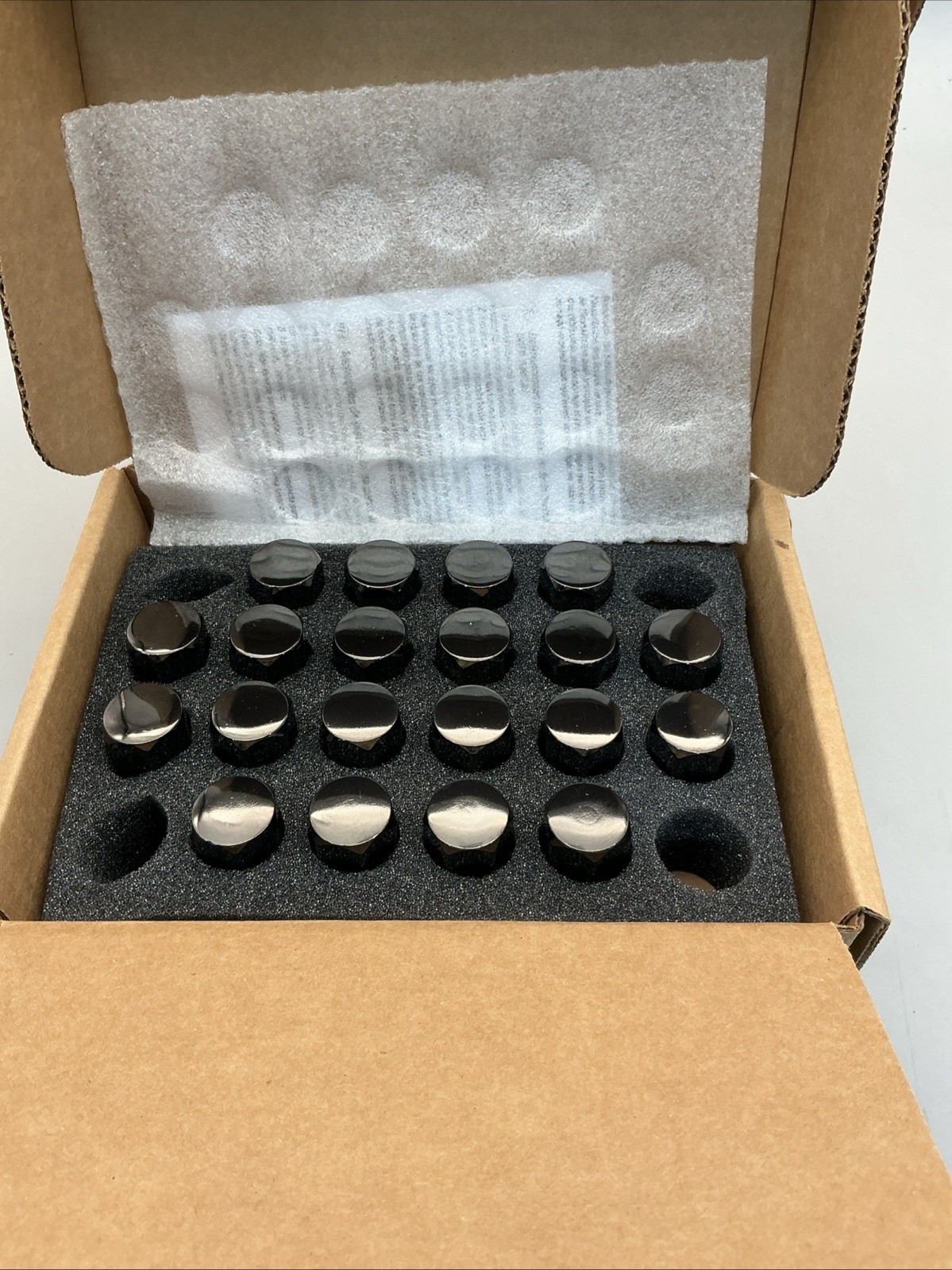 Genuine GM Wheel Lug Nuts Black (20) 85028935 Escalade Sierra Silverado GM