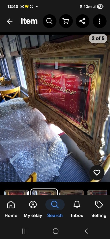 Ɓudweiser Glass Mirror 3ft