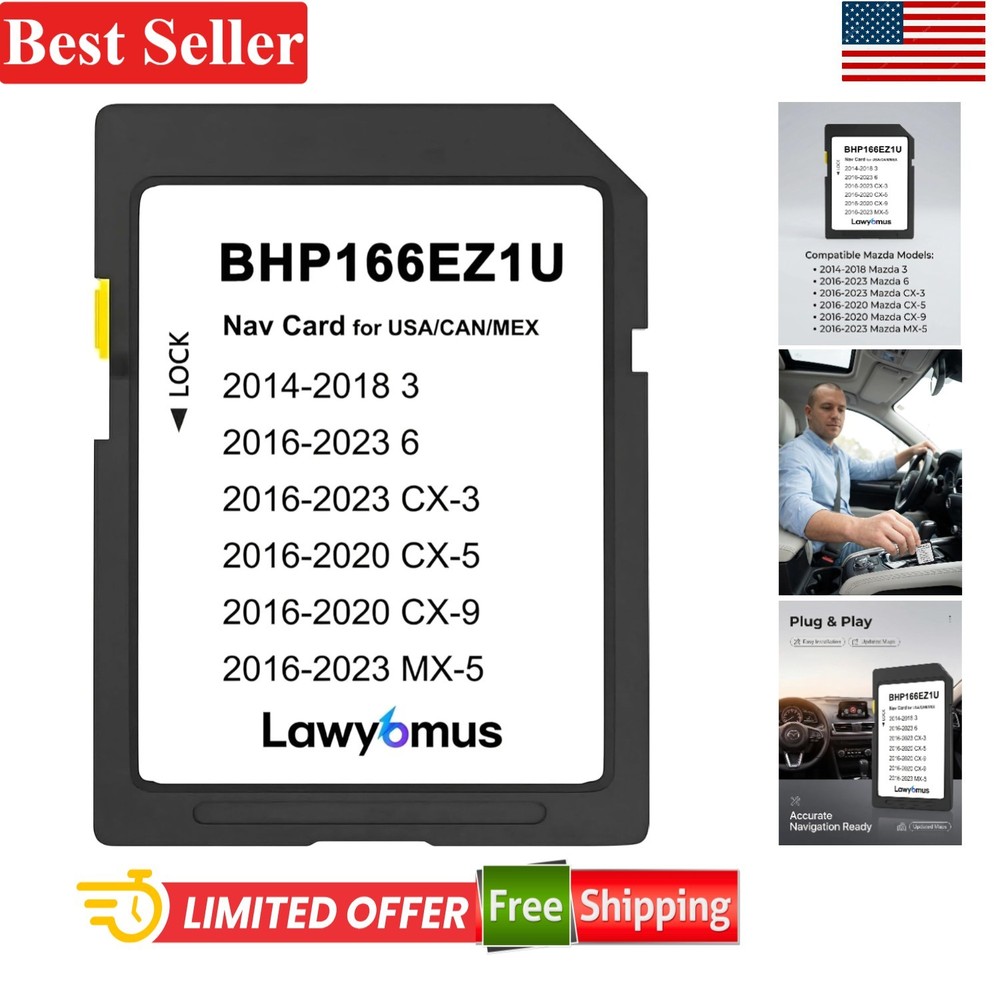 Durable and Fast CX5 Navigation SD Card - Compatible with Select Mazd* Models