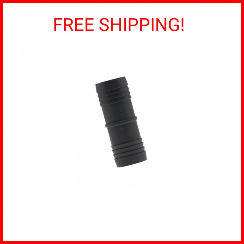 COUPLE INSRT POLY BLK 1.25"