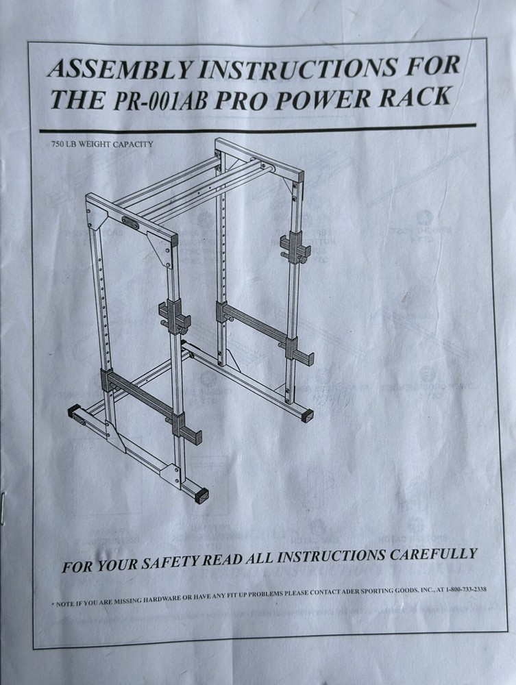 PR-001AB PRO POWER RACK, Full Rack, With Bench & WEIGHTS!!!