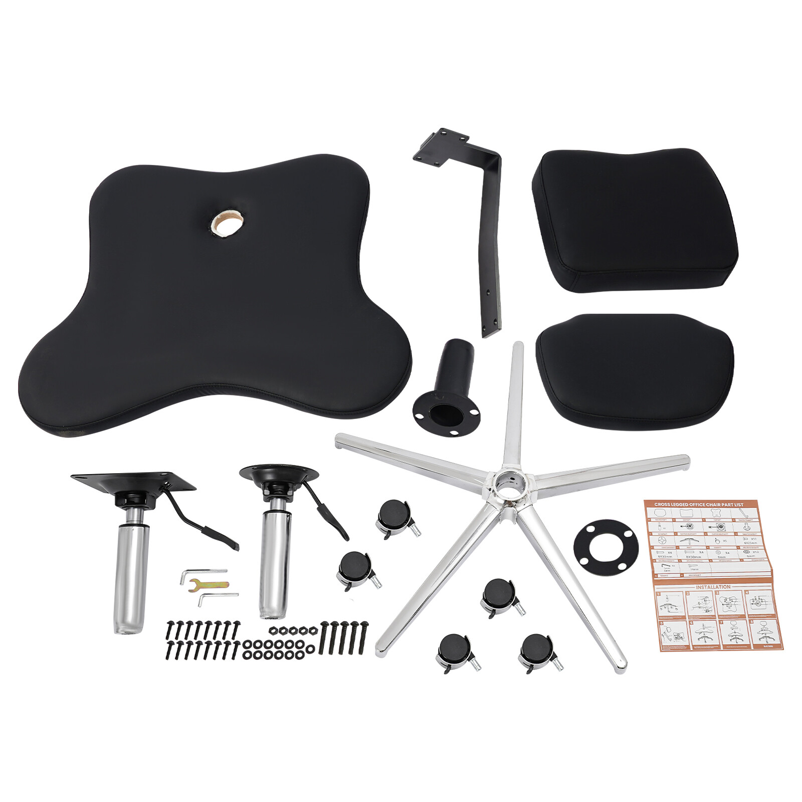 Ergonomic Meditation Chair Cross Legged Home Office ADHD Chair Adjustable Height