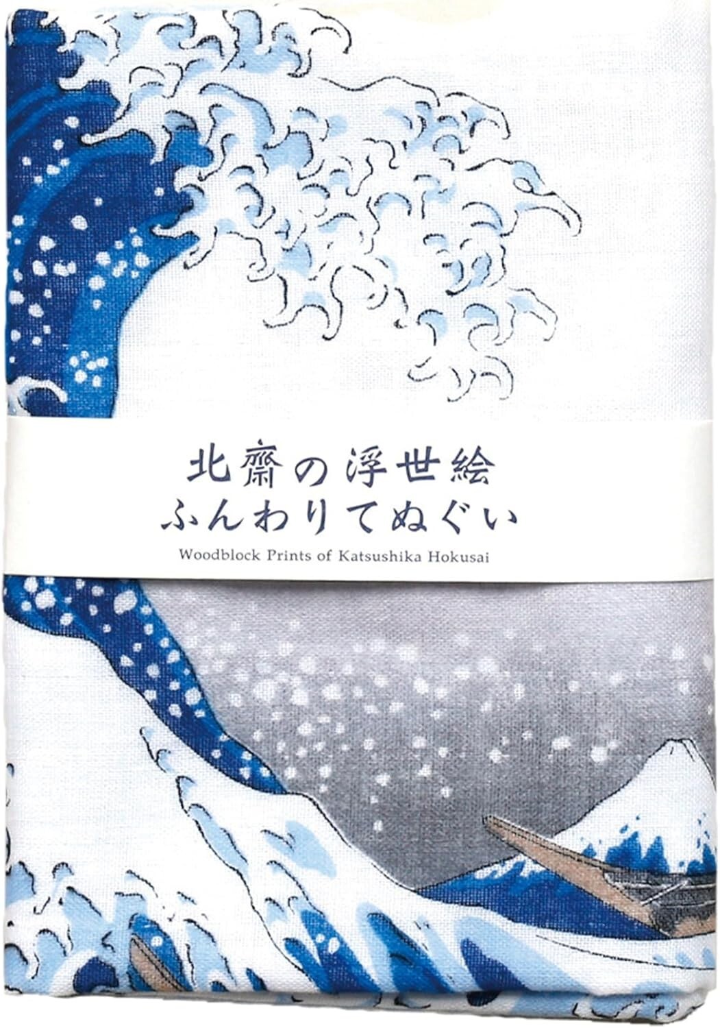Japanese Tenugui Tapestry Cotton Hand Towel Bento Cloth Hokusai Ukiyoe WAVE FUJI