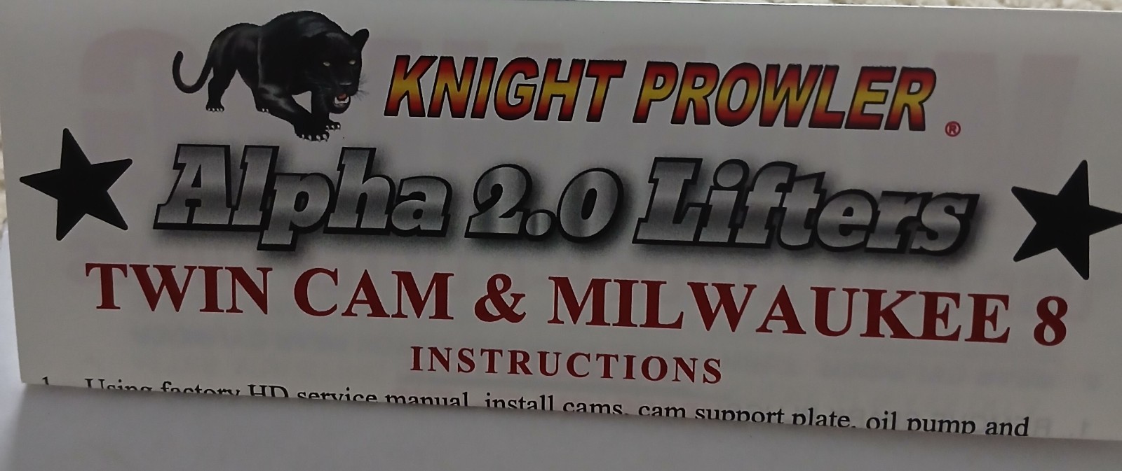 WOOD Harley Lifters "ALPHA 2.0" T.C. & M 8 Super High Performance SHIPS NOW!