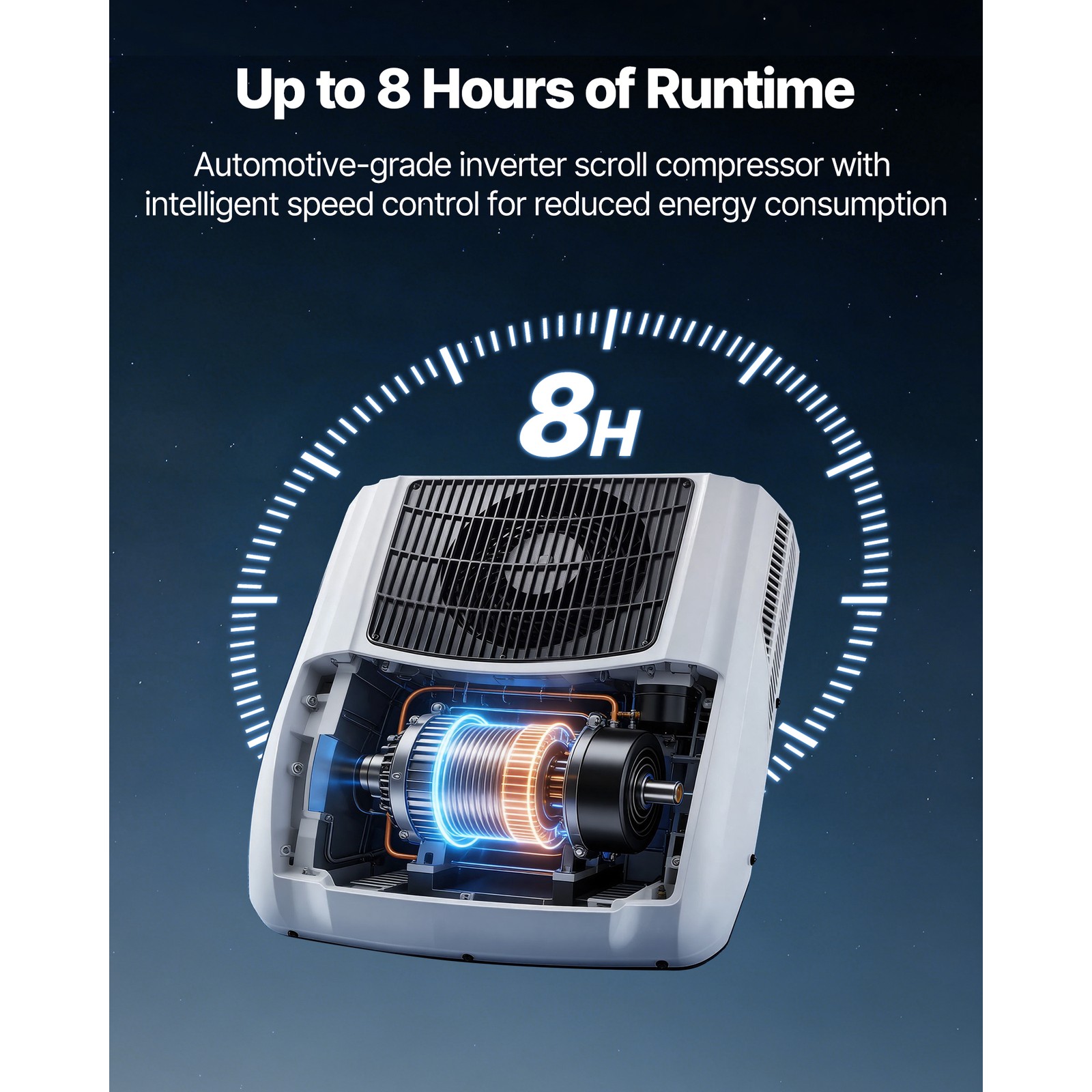 Uimoso 12V Rooftop Air Conditioner for Trucks, RVs, and Campers - 10000 BTU